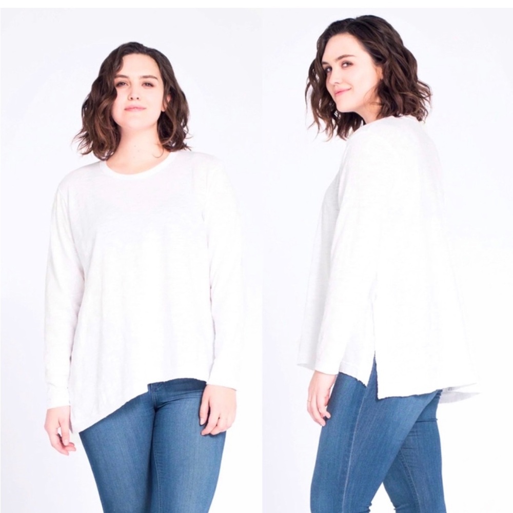Wilt asymmetrical cotton top